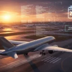 Modern airplane taking off, symbolizing 2026 US air travel policy changes