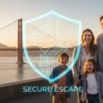 Family enjoying a secure 2026 US vacation, free from travel scams